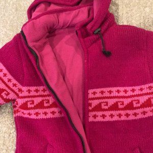 Pink Women's Wool Fleece Jacket